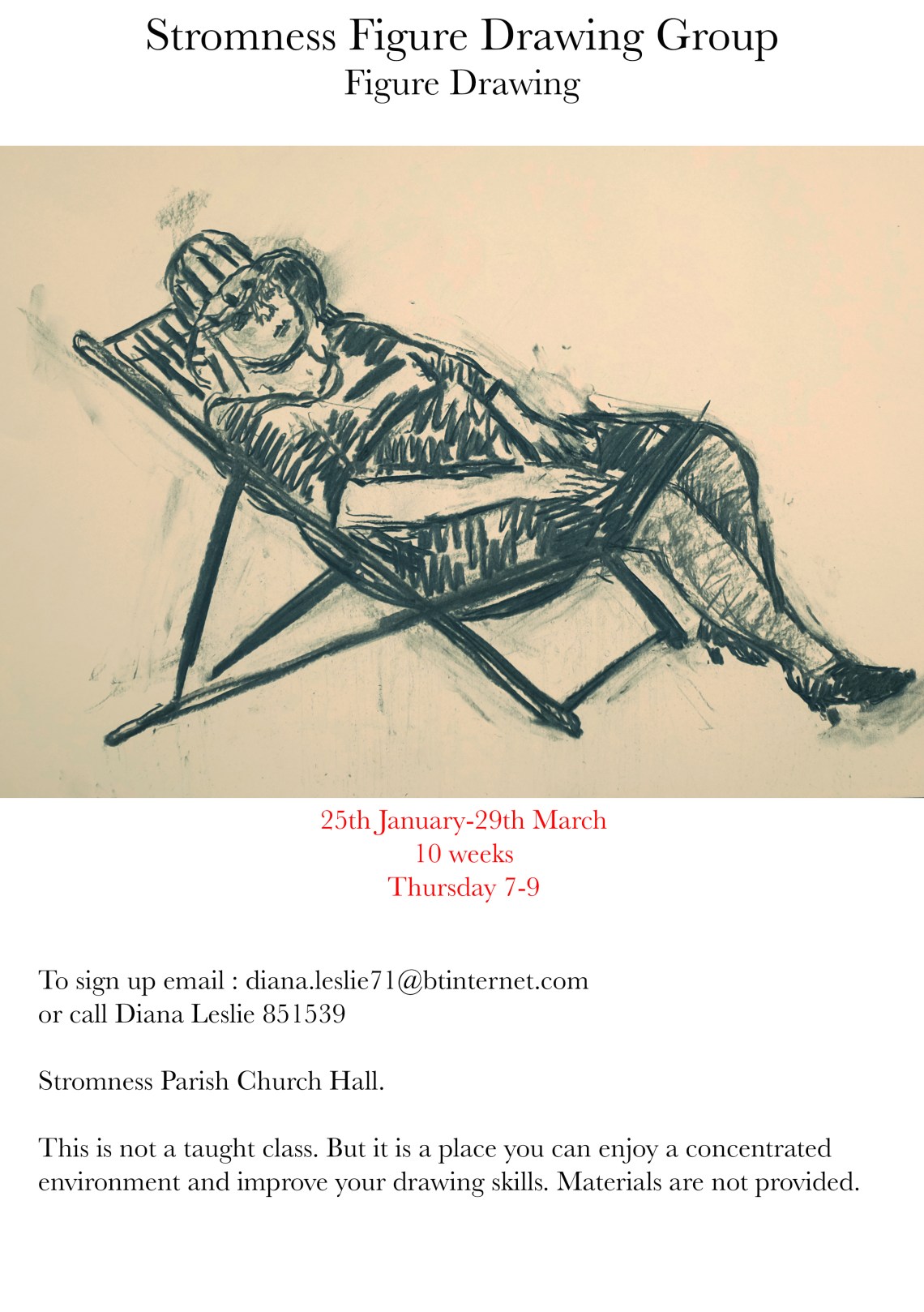 Figure drawing poster 2018